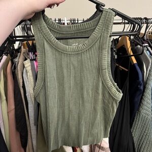 AERIE Free Spirit Ribbed Tank Top - A 🛍️